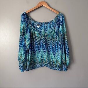 Dots oversized sheer blouse